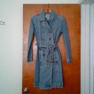 Denim trenchcoat